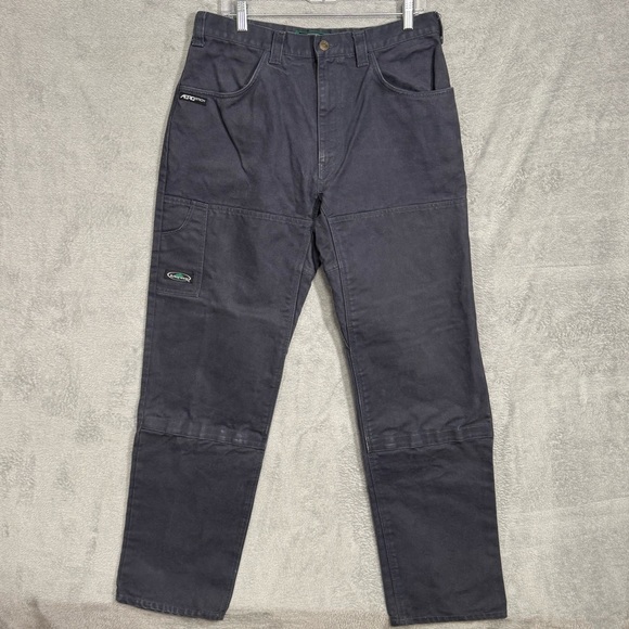 Arborwear IC775 Heavy Cotton Work Pants Mens 34x32 Gray Double Knee Utility EUC - Picture 1 of 16